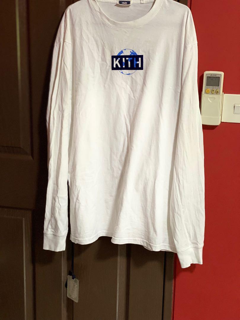 KITH ONE WORLD L/S TEE WHITE