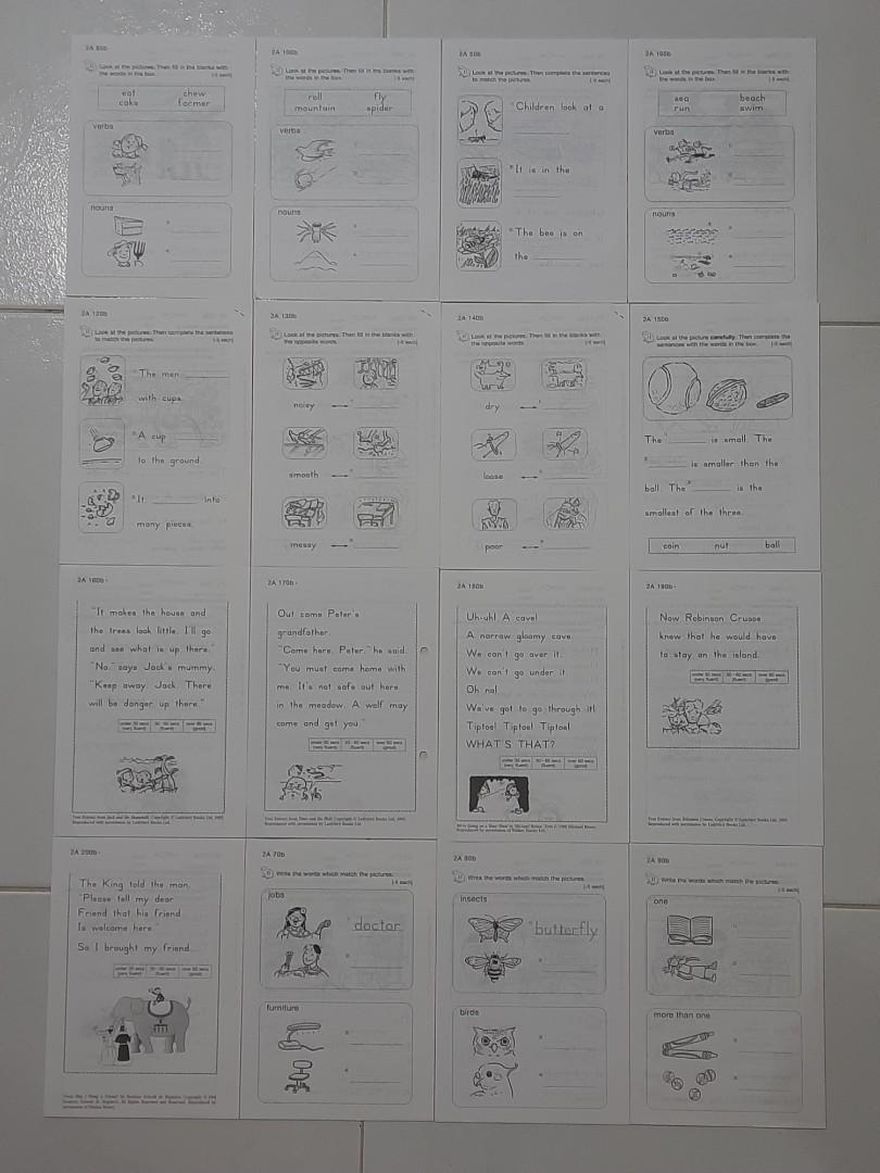 kumon-english-level-2a-worksheets-hobbies-toys-books-magazines-children-s-books-on-carousell