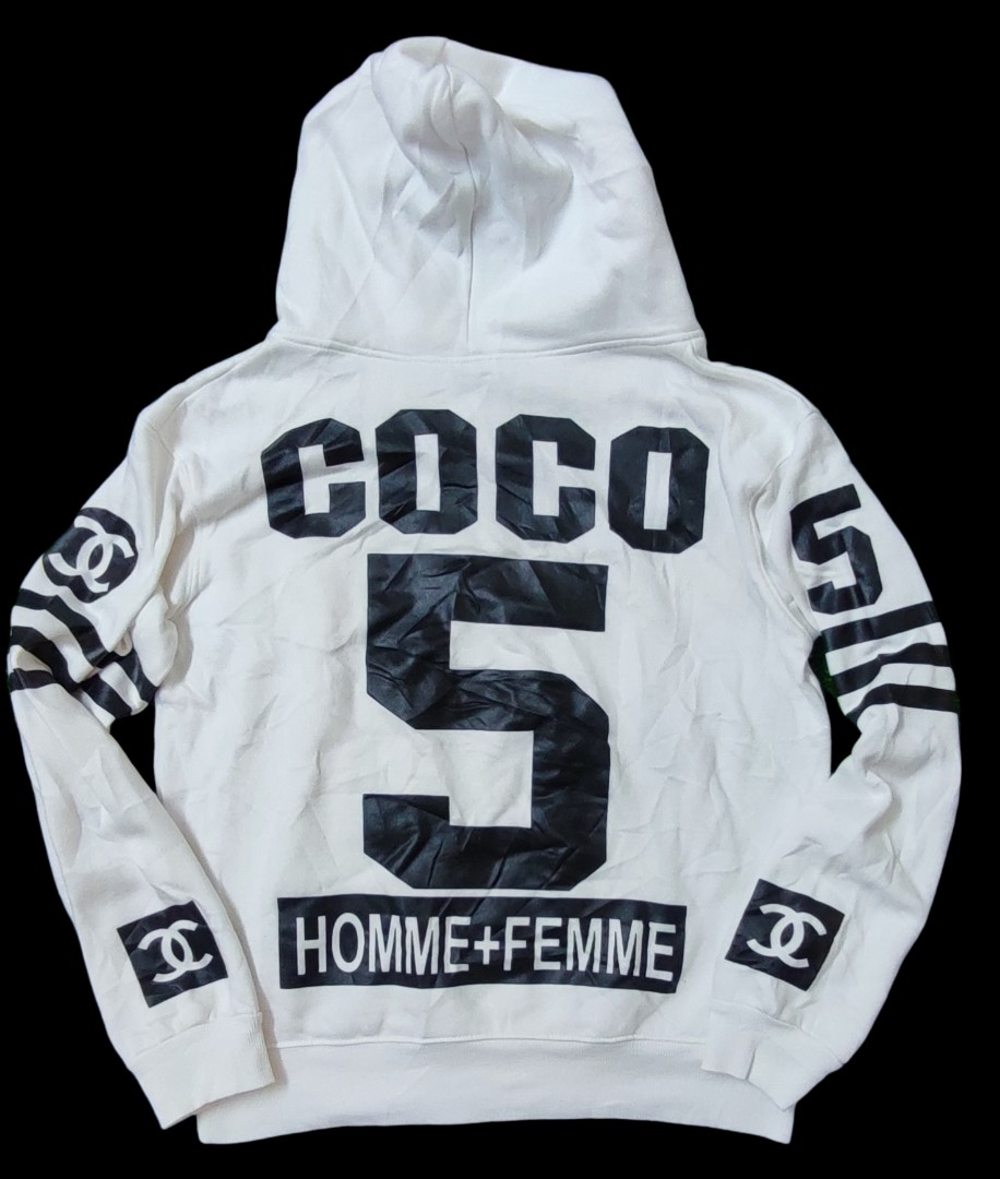 Chanel White Unisex Hoodie For Men Women Luxury Brand Clothing Clothes  Outfit