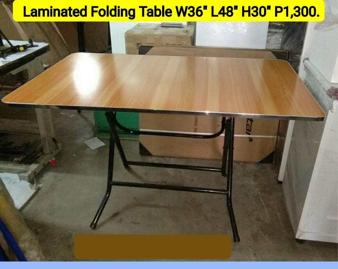 Laminated Folding table 36x48", Furniture &amp; Home Living, Furniture ...