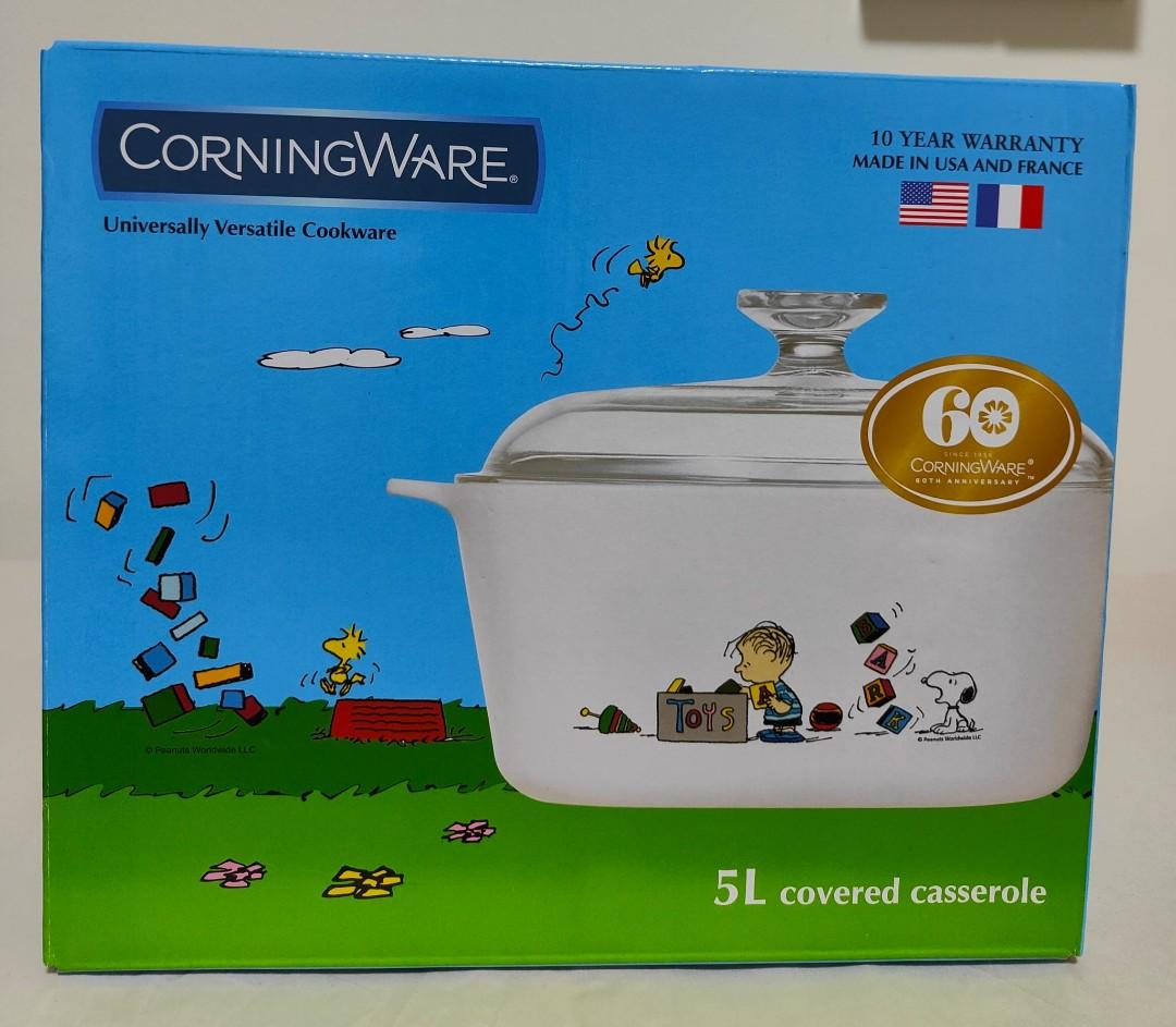 Limited edition Snoopy Corningware 5L with glass cover, Furniture ...