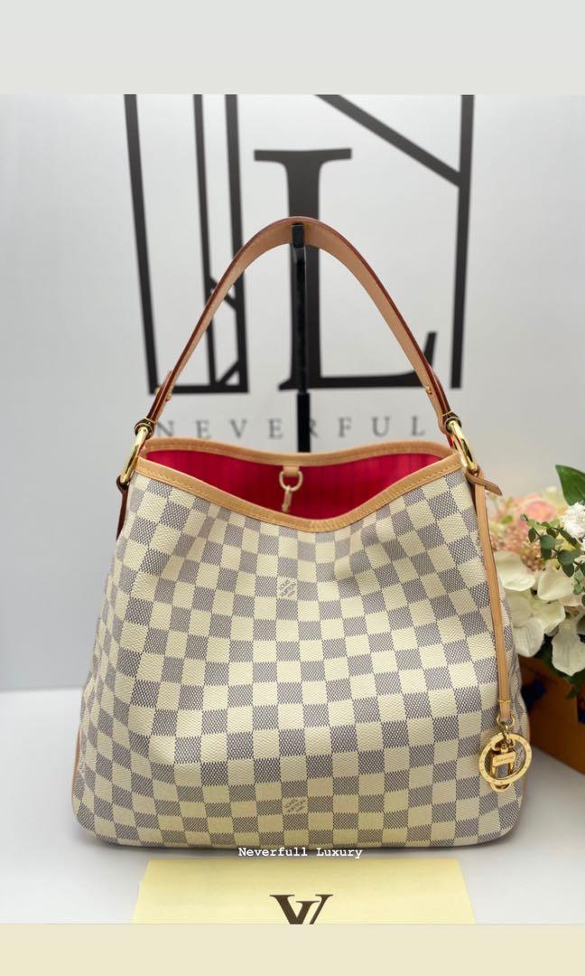Louis Vuitton Azur Delightful PM Hobo Bag With Rose Ballerine