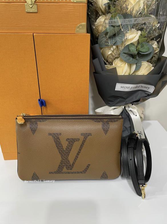 BN LV lockme tender pochette, Luxury, Bags & Wallets on Carousell