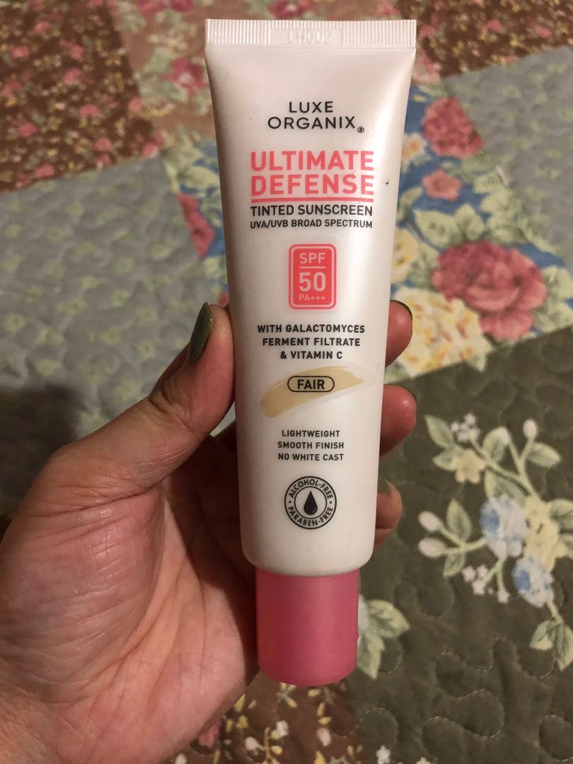 Luxe organix deals tinted sunscreen