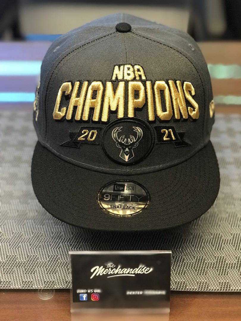 Milwaukee Bucks Championship Hat by New era, Men's Fashion, Watches ...