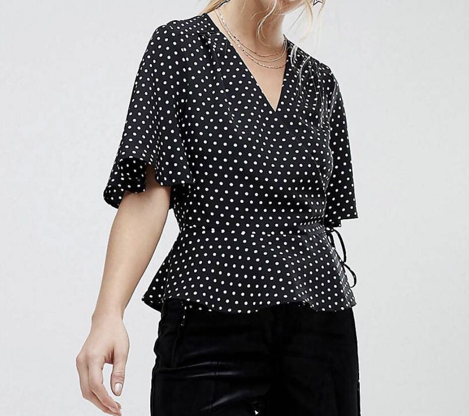 Miss selfridge clearance polka dot top