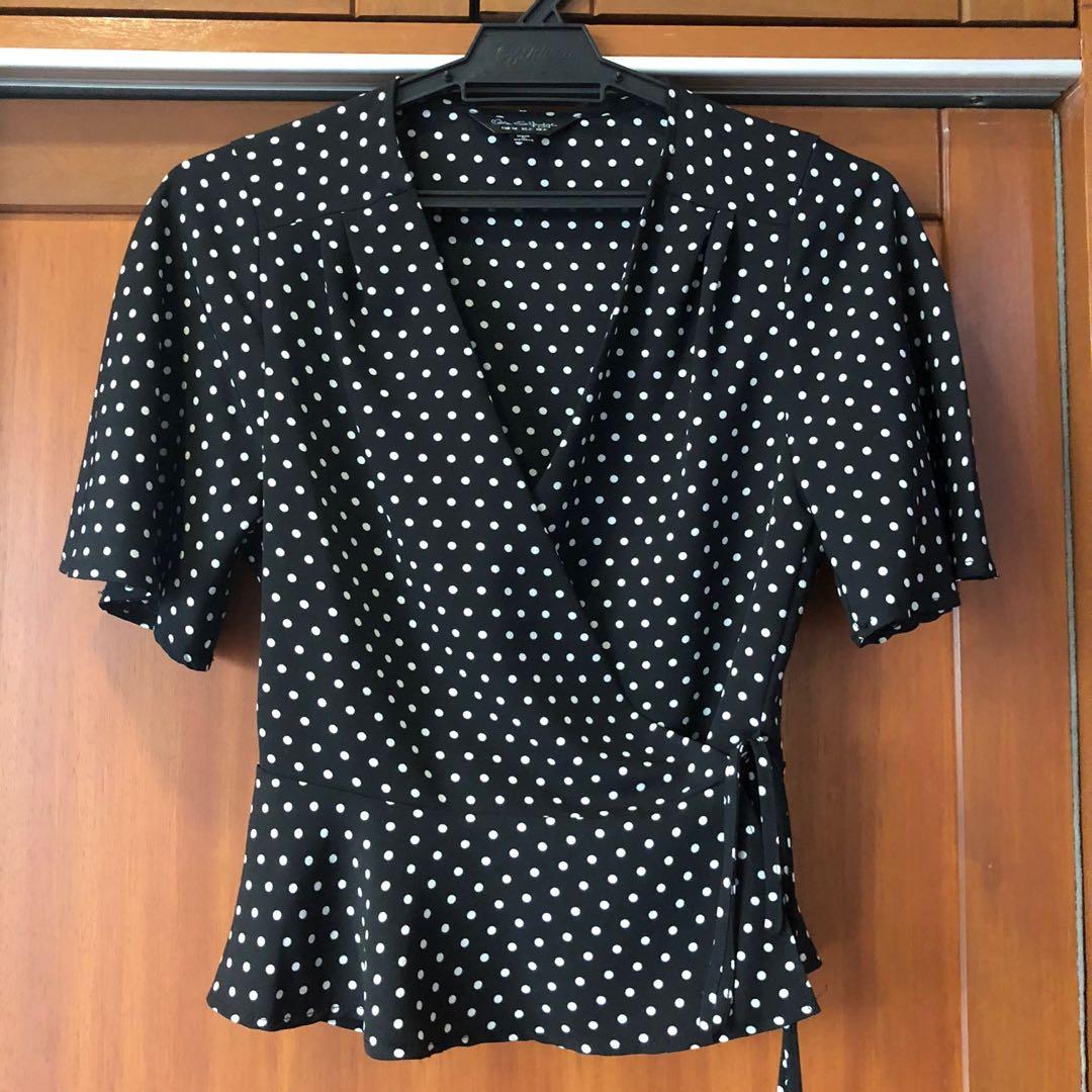 Miss selfridge polka sale dot top
