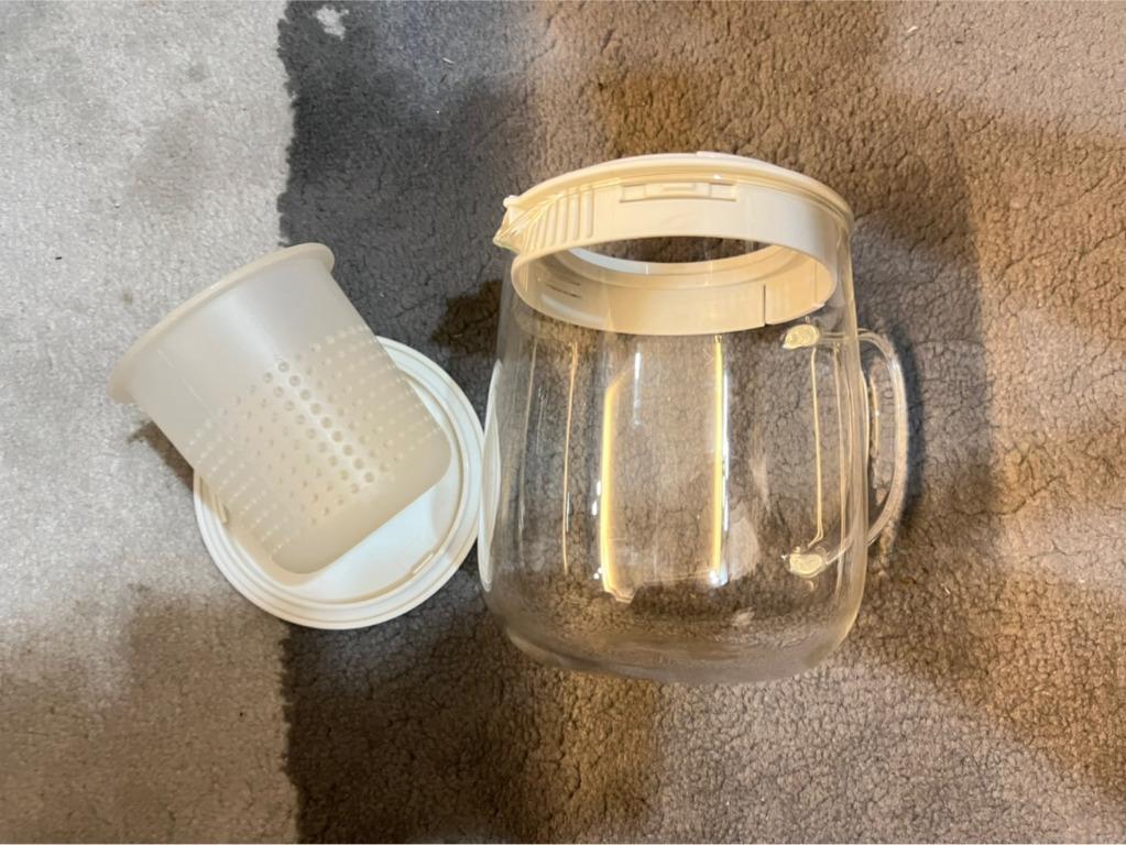 Muji Heat Proof Glass Pot Jar, Furniture & Home Living, Kitchenware