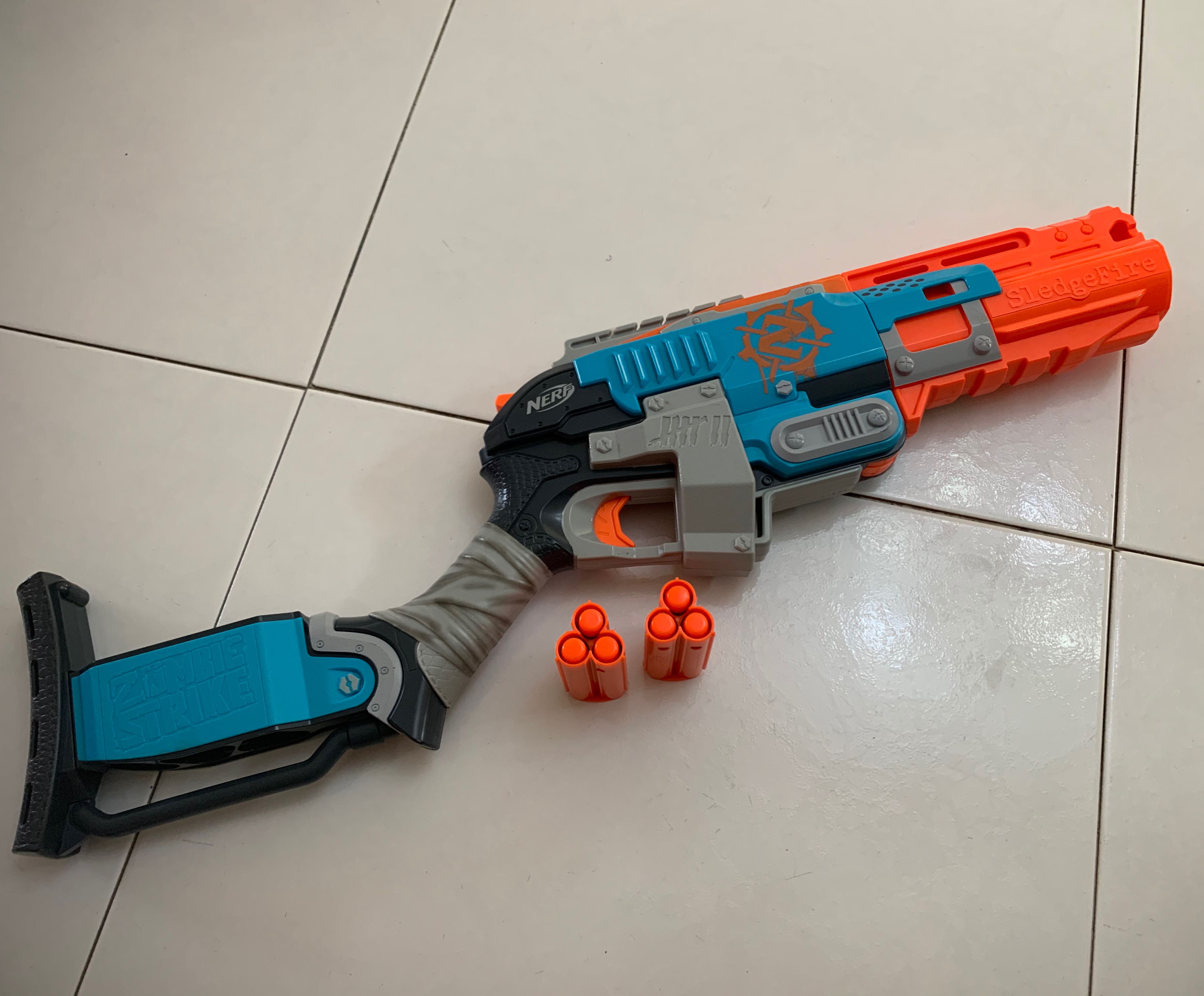 Nerf Zombie Strike Sledgefire Hobbies Toys Toys Games on