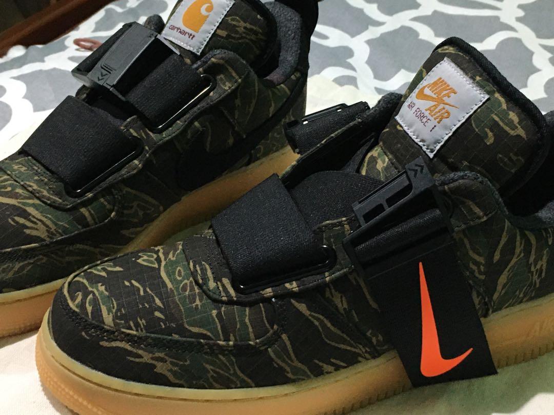 Nike Af1 Utility Camouflage X Carhartt Collab, Men'S Fashion, Footwear,  Sneakers On Carousell
