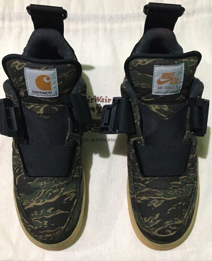 Nike Af1 Utility Camouflage X Carhartt Collab, Men'S Fashion, Footwear,  Sneakers On Carousell