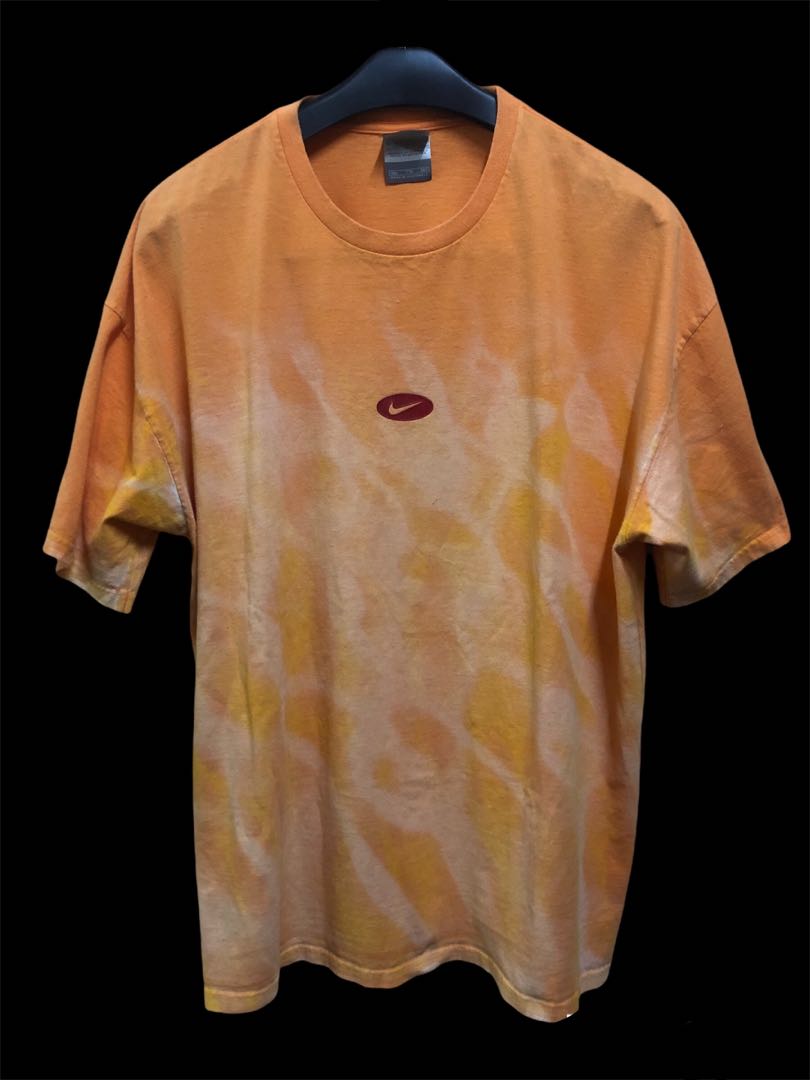 Nike Flame All Over Print Center Swoosh Shirt Men s Fashion Tops Sets Tshirts Polo Shirts on Carousell