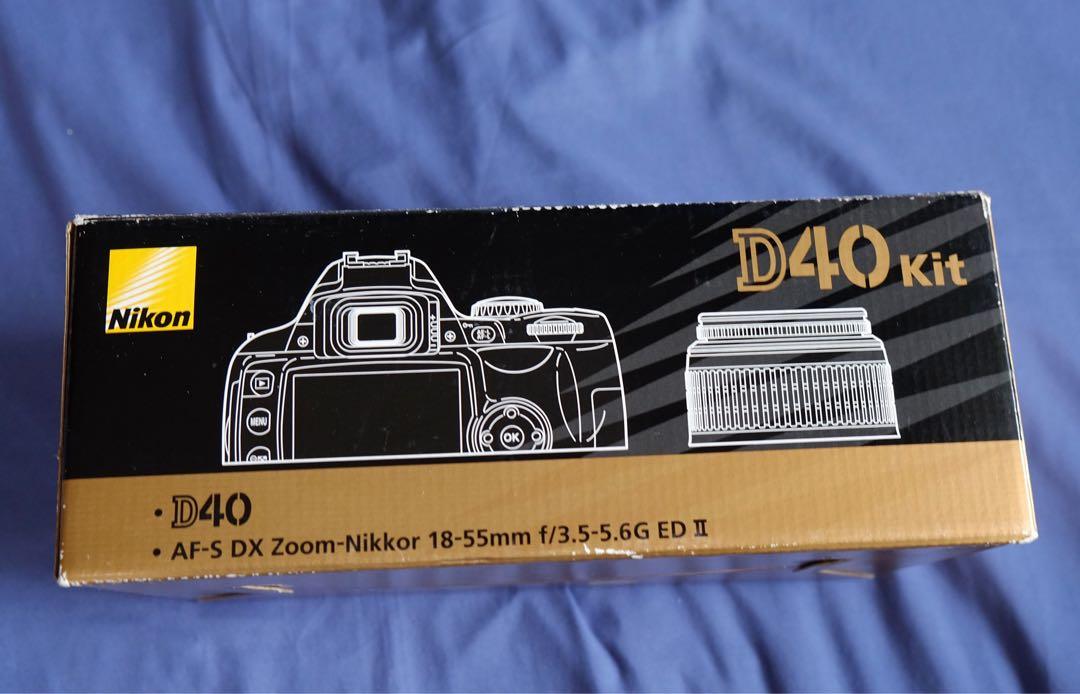 Nikon Camera Box Inclusions NIKON D40 Camera Kit BOX and Accessories, Photography, Cameras on Carousell