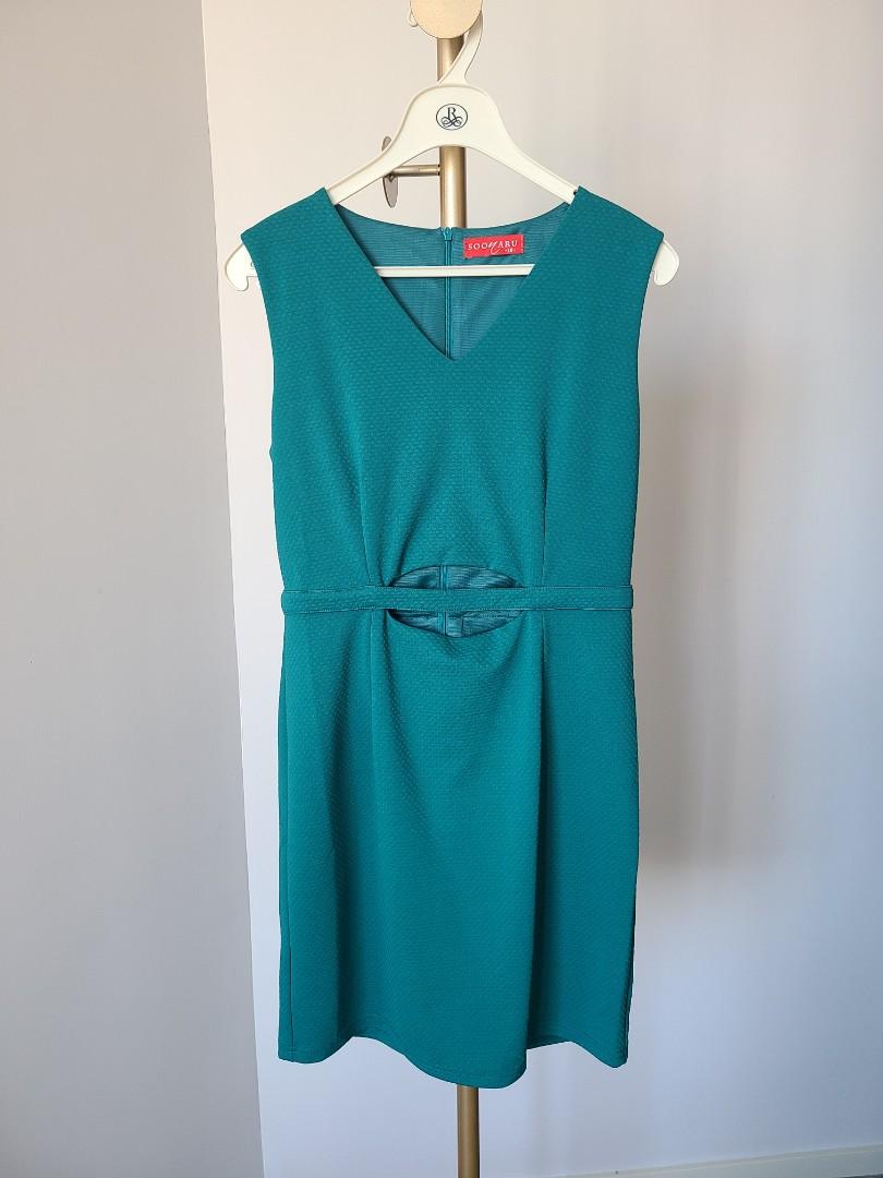 One piece dress in jade green, 女裝, 連身裙 & 套裝, 連身裙 Carousell