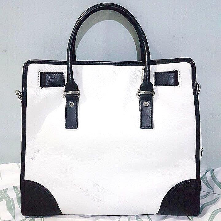 Michael kors hamilton black and 2024 white