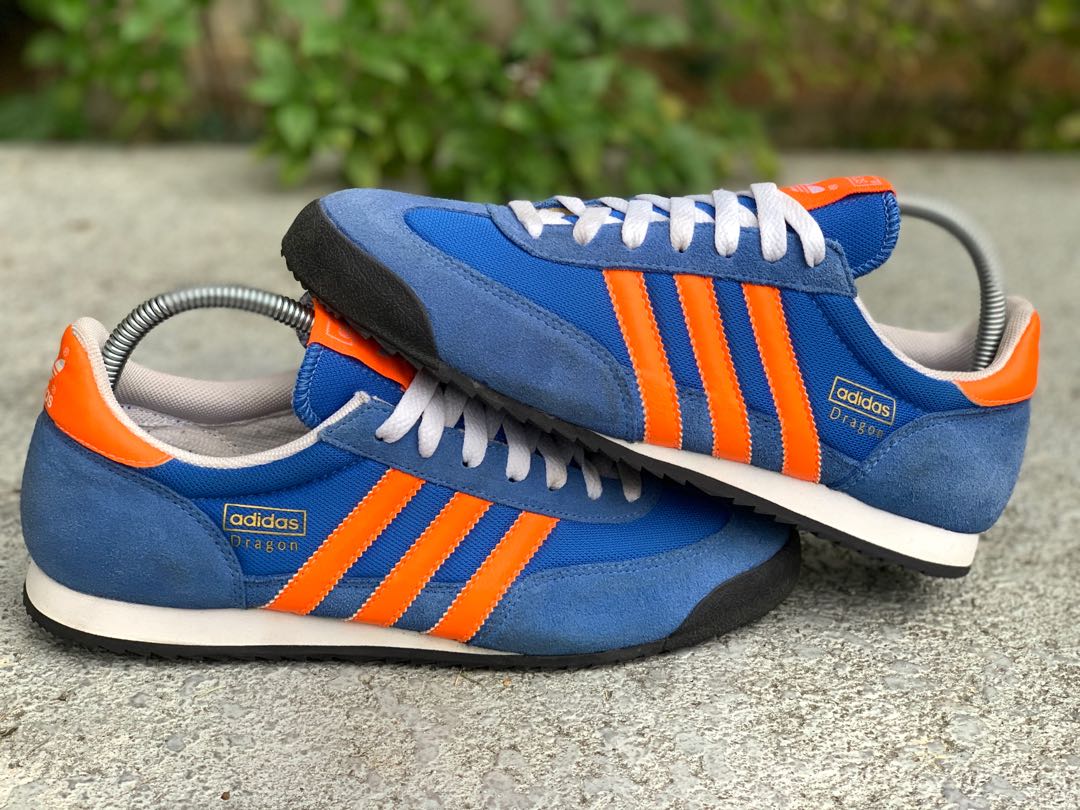 Adidas dragon hotsell blue size 8