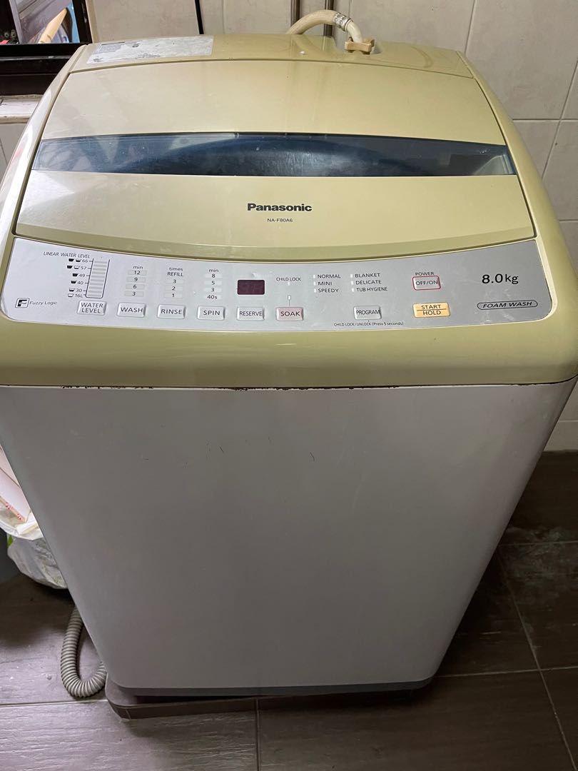 Panasonic top loading washing machine, TV & Home Appliances, Washing