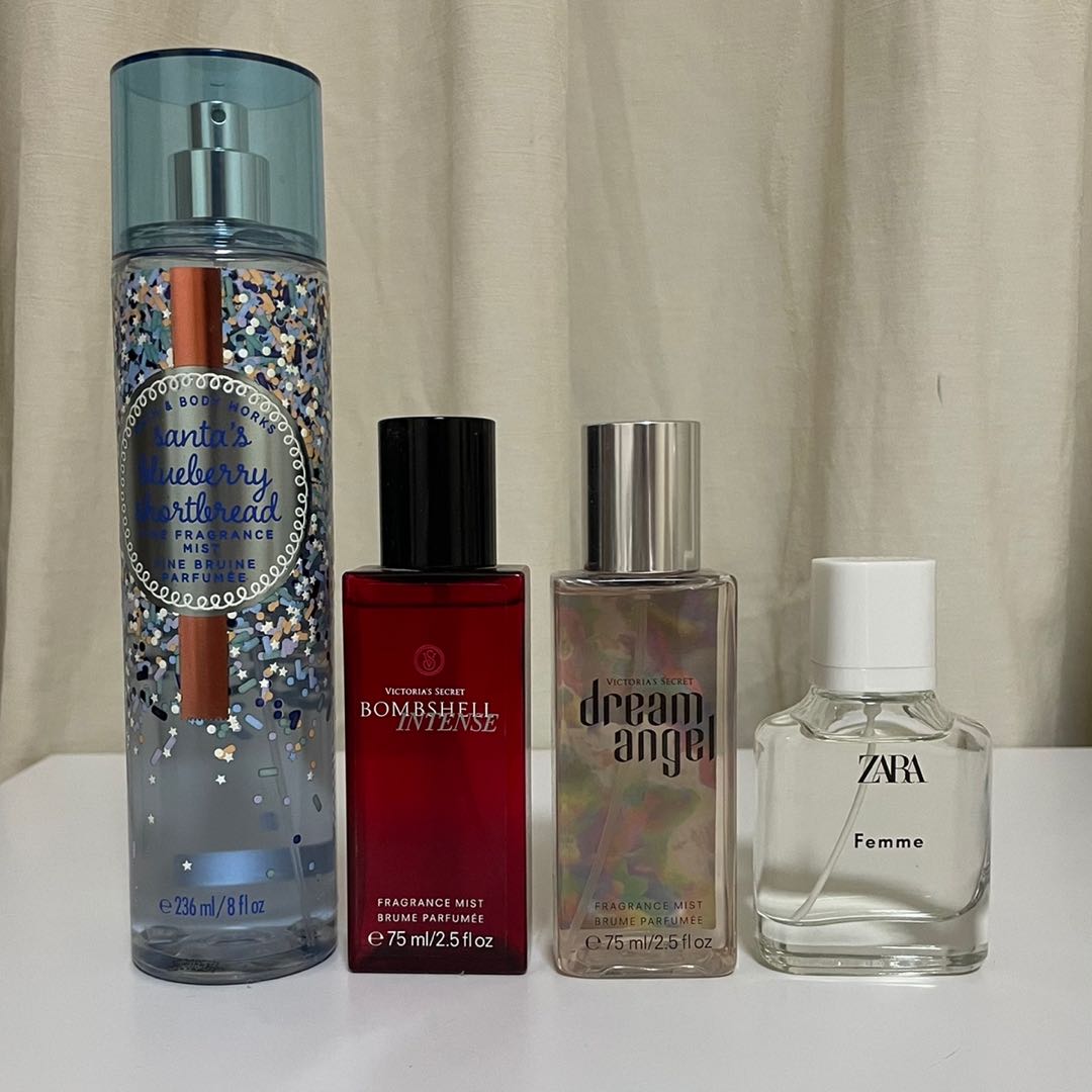 perfumes (bath and body works, victoria secret and zara), Beauty ...