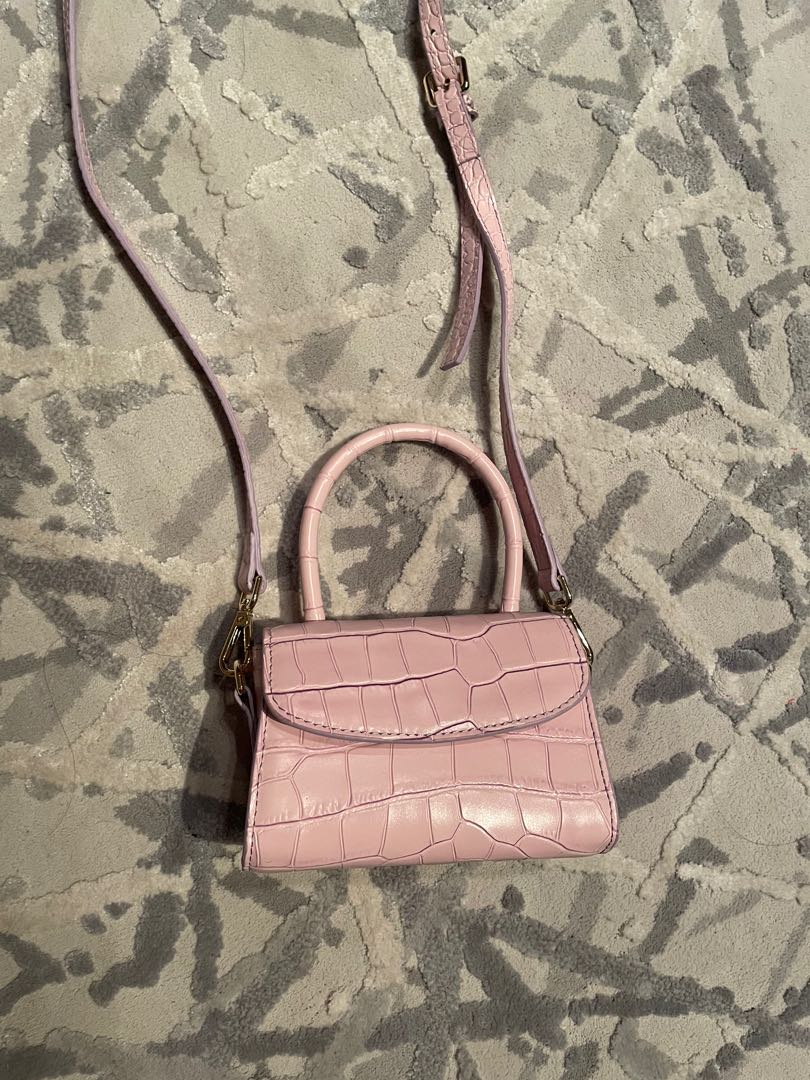 pink mini croc bag