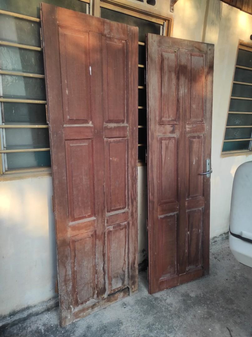 Pintu Kayu Lama, Furniture & Home Living, Home Decor, Wall Decor on