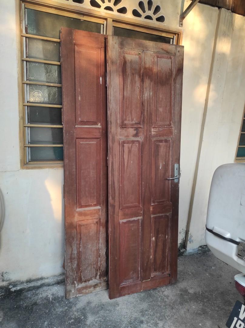 Pintu Kayu Lama, Furniture & Home Living, Home Decor, Wall Decor on