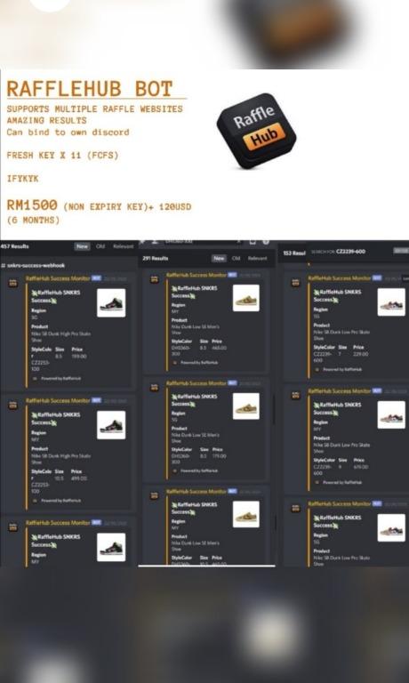 RAFFLEHUB BOT NIKE SNKRS
