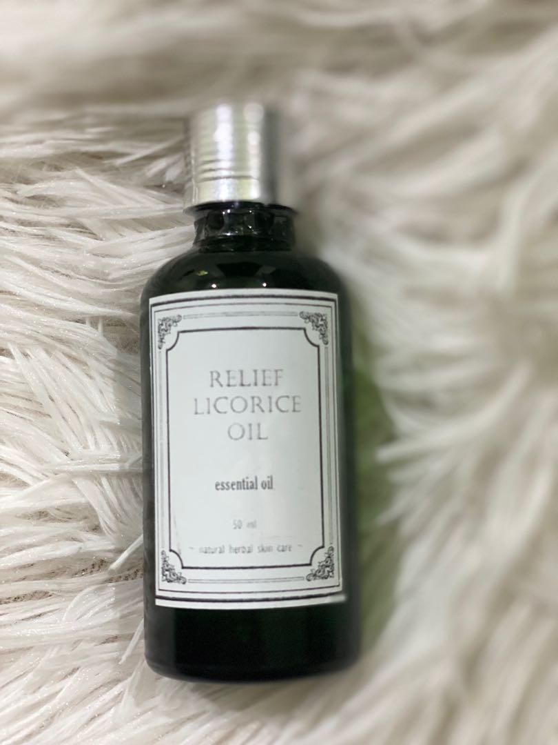 Relief Licorice Essential Oil 50ml, Beauty & Personal Care, Face, Face