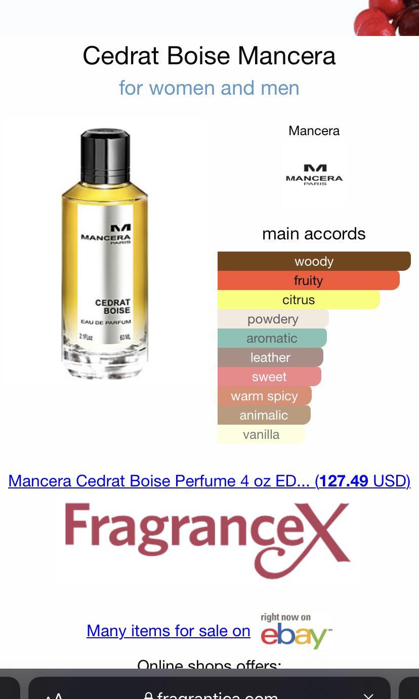 Cedrat boise 2025 fragrantica