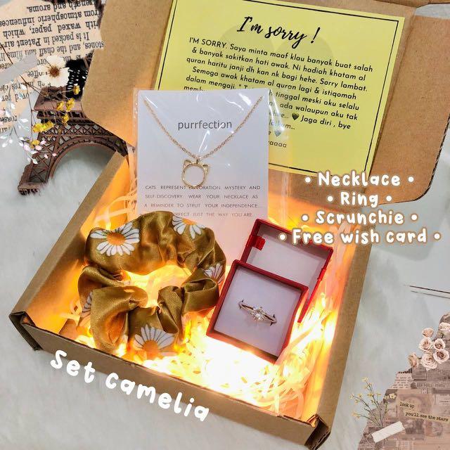 Set Camelia Suprise Box Murah Birthday Gift Box Chocolate Gift Box Anniversary Friendship Everything Else Others On Carousell