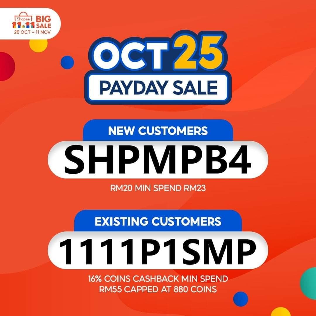 Free Shopee Malaysia Oct25 Exclusive Promo Code Tickets Vouchers Gift Cards Vouchers On Carousell