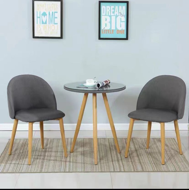 Small coffee outlet table with chairs