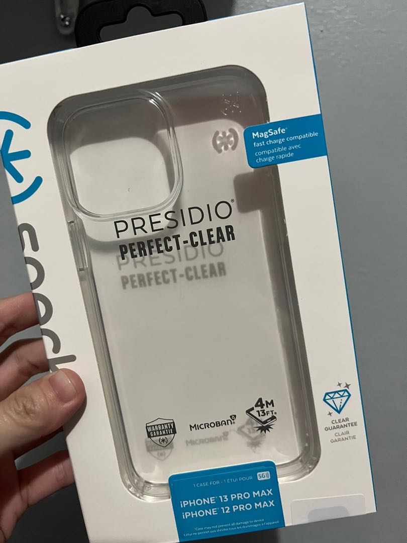 Speck Presidio Perfect Clear Case For Iphone 13 Pro Max Mobile Phones Gadgets Mobile Gadget Accessories Cases Sleeves On Carousell