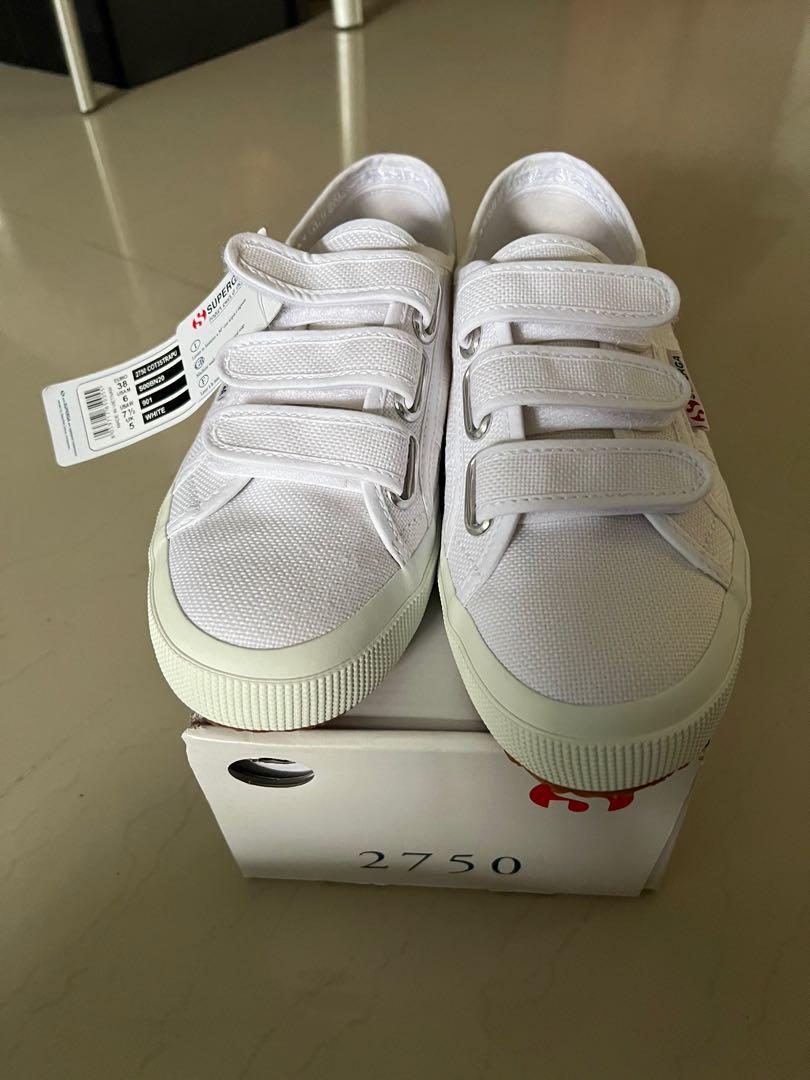 Superga 2750 Velcro White Women s Fashion Footwear Sneakers on Carousell