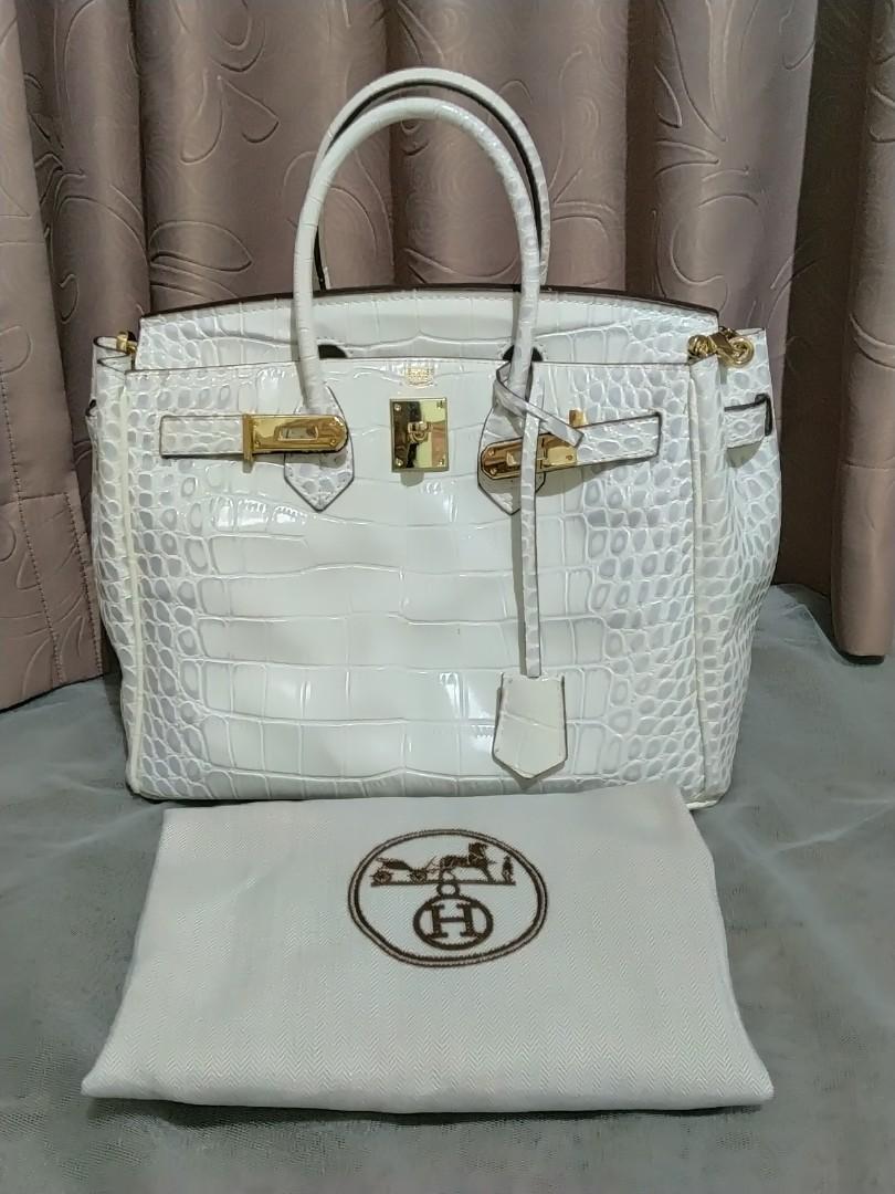 hermes white bag