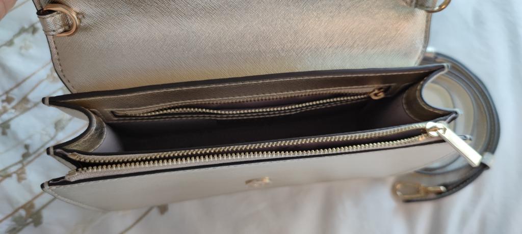 Tory Burch Saffiano Leather Emerson Combo Cross body bag, Luxury