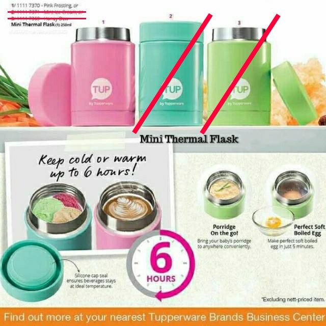 Tupperware mini thermal flask store