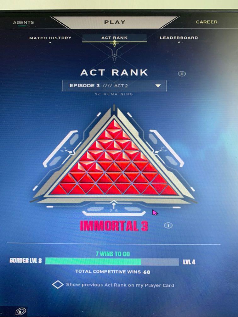 VALORANT IMMORTAL 3 ACCOUNT WITH SKINS, Video Gaming, Gaming
