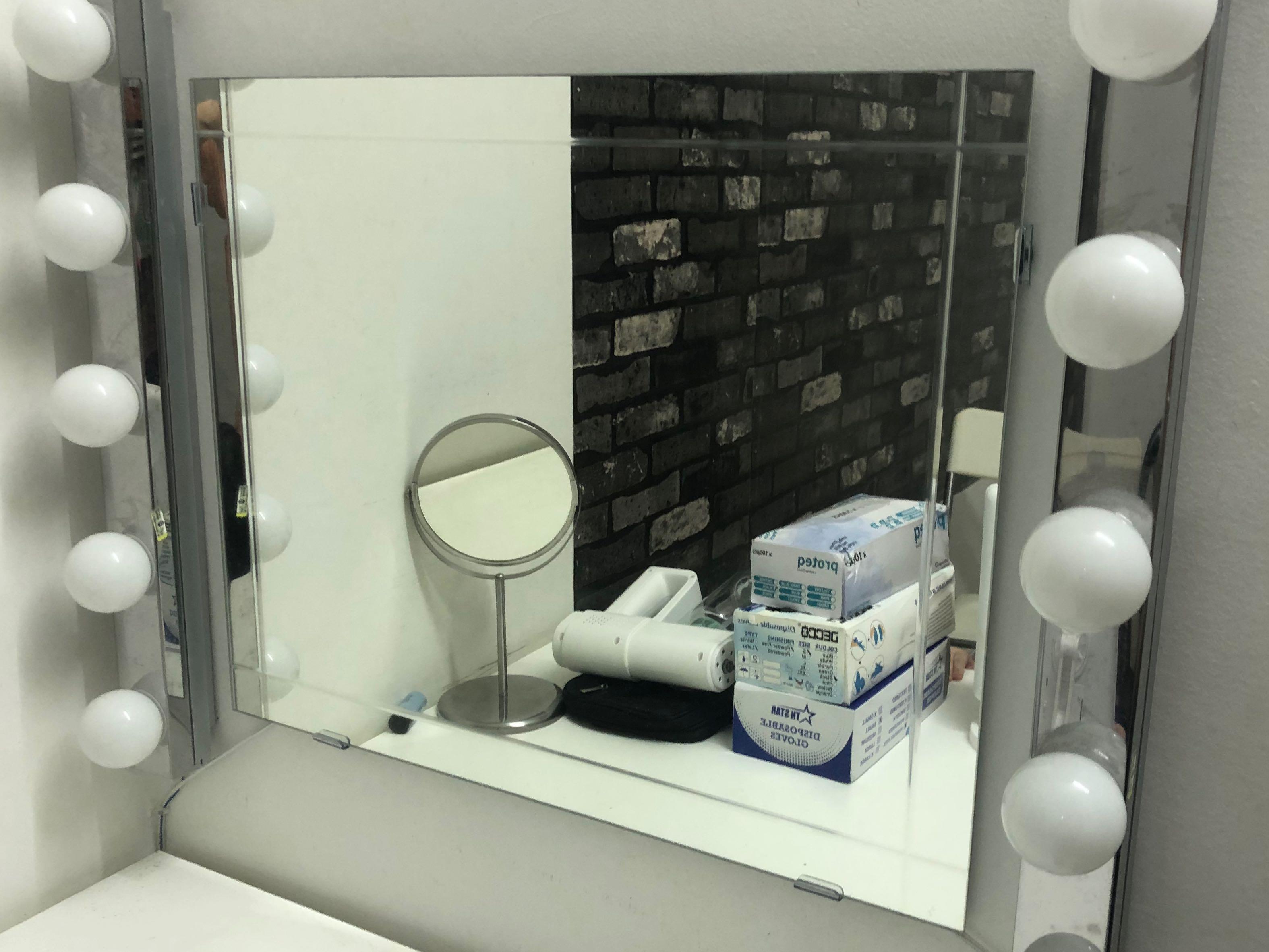 Ikea backlit mirror discount