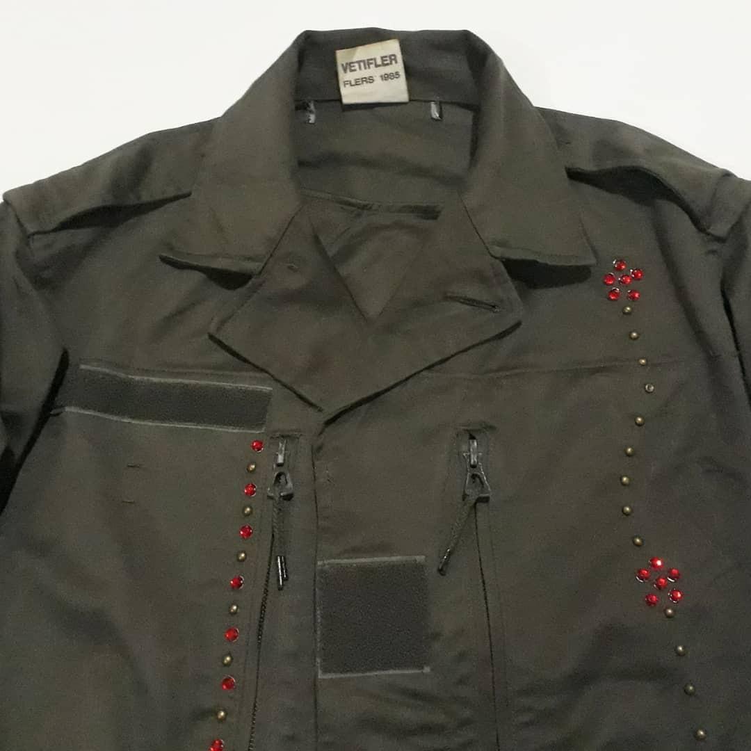 VETIFLER FLERS 19855 France Military Coleb JPN Clotch Jacket, Fesyen Pria,  Pakaian , Baju Luaran di Carousell