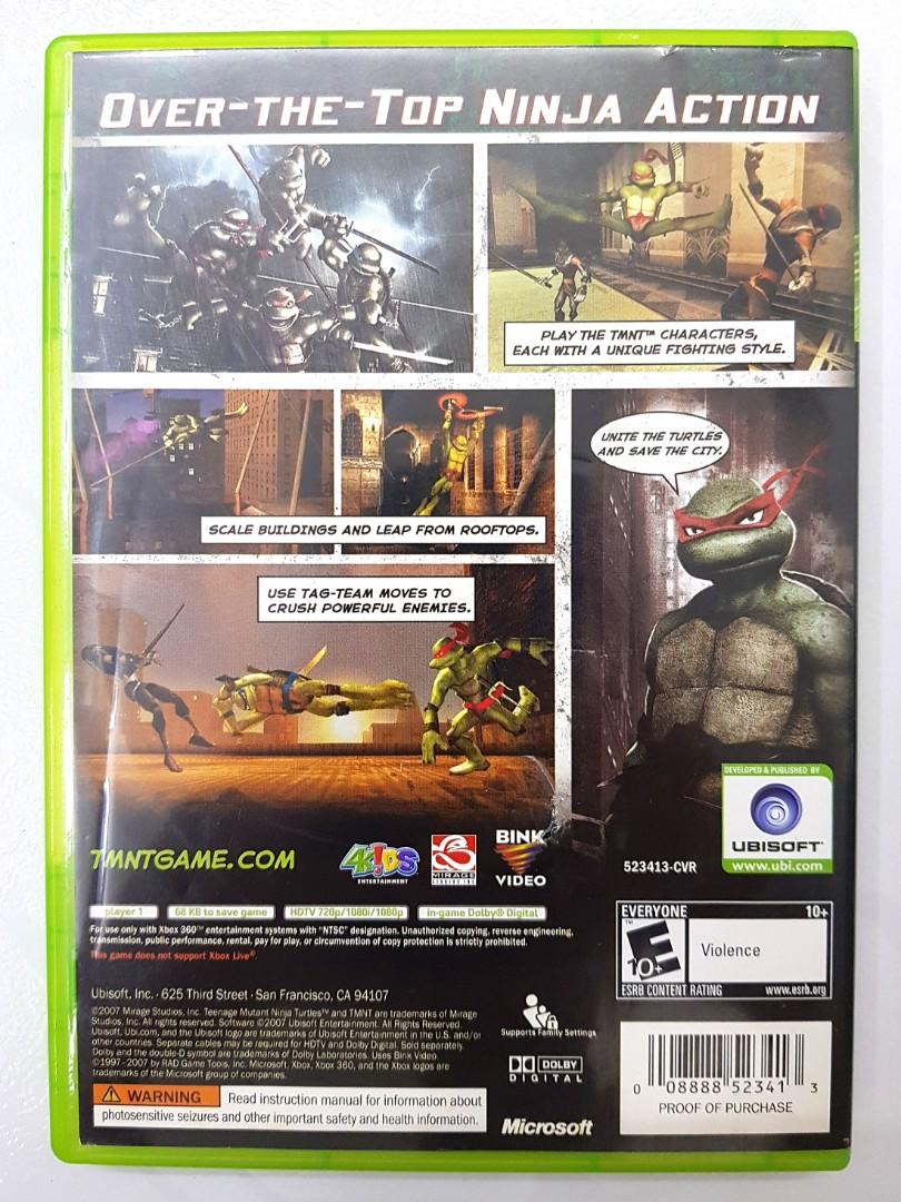 Video Game for XBOX 360 : TMNT (Teenage Mutant Ninja Turtles) *Used* (NTSC  / Ubisoft / Everyone 10+)