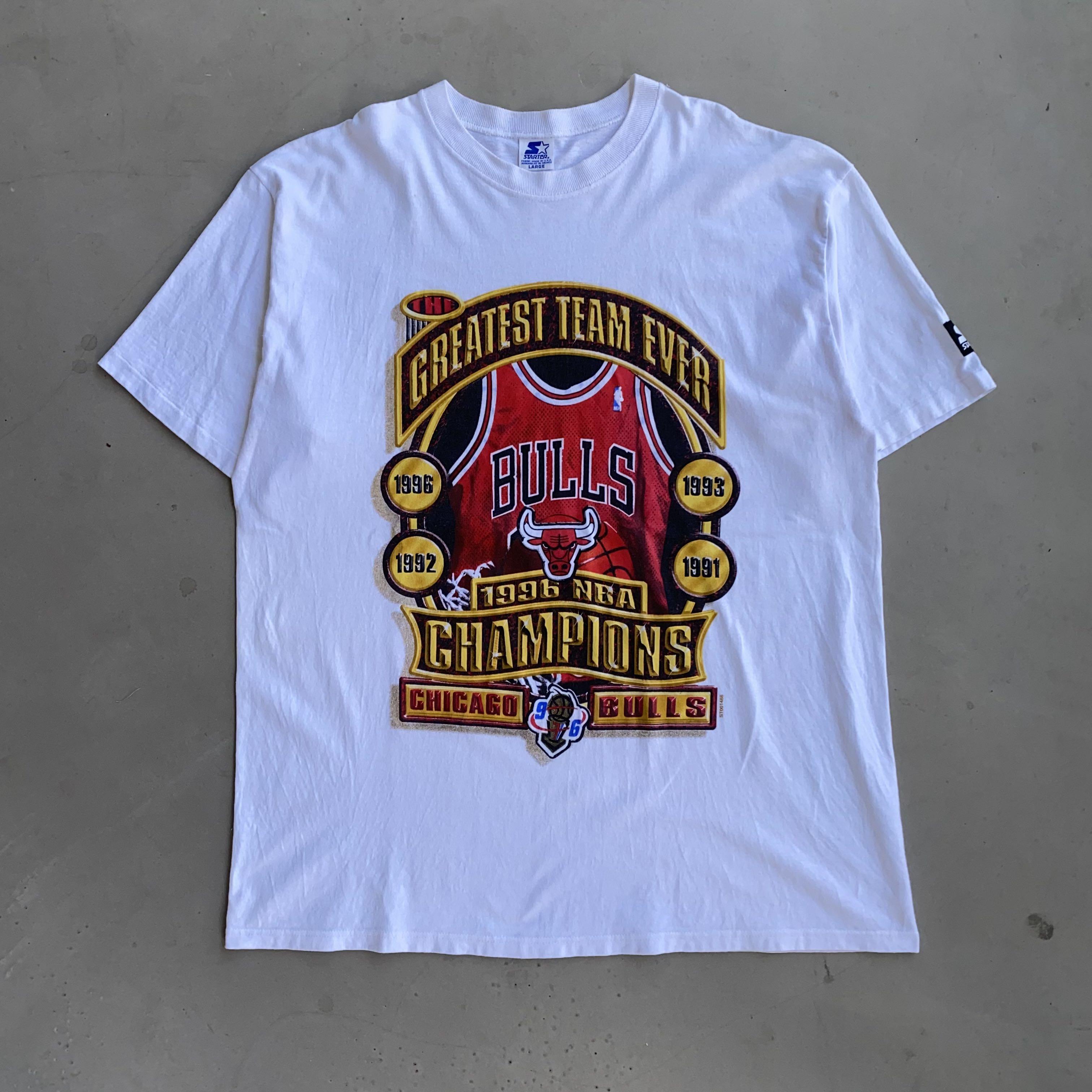 Vintage Chicago Bulls 1997 NBA Finals Champs Starter T-shirt Size M