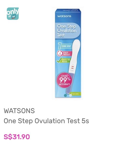 Watsons Ovulation Test kit (5s), Babies & Kids, Maternity Care on Carousell