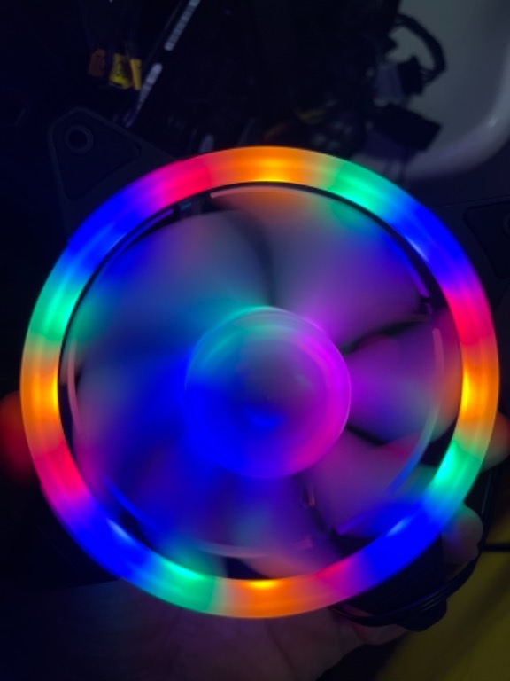 6x 120mm Case Fan, PC Case Fan High Performance, 3pin Connector, 6