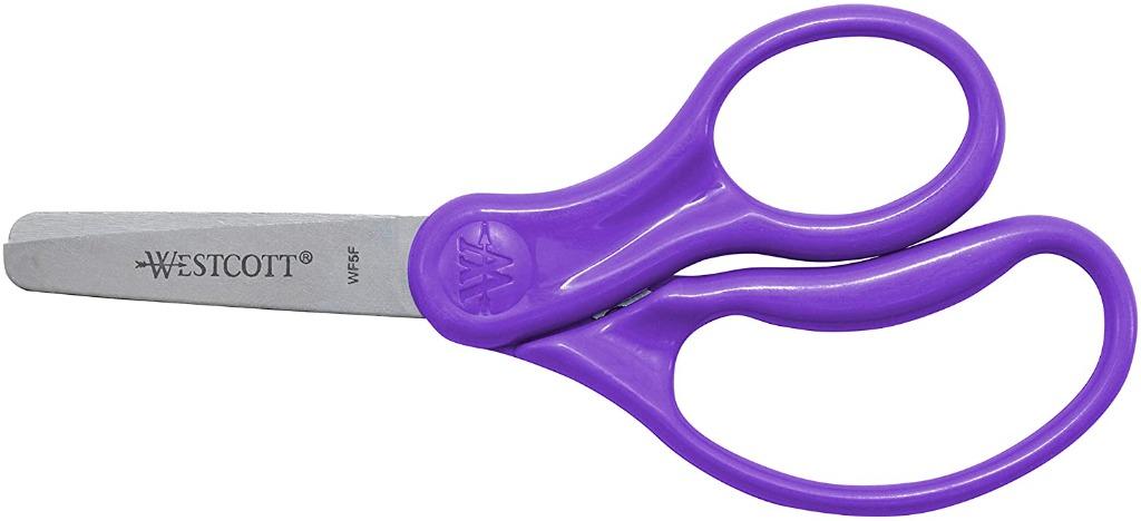 Blunt Tip Kids 5 Scissors, Scotch 3M, Purple Color Brand New
