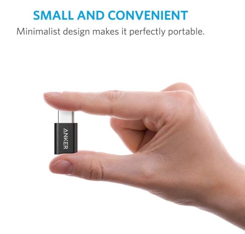 [2 in 1 Pack] Anker USBC (Male) to Micro USB (Female) Adapter