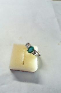 天然非洲祖母綠925戒指size14hk64246533039618110