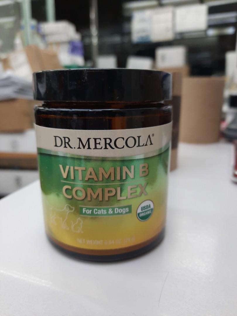 長期現貨 Dr Mercola Vitamin B Complex 24g 維他命B雜 狗 貓, 寵物用品, 寵物食品 Carousell