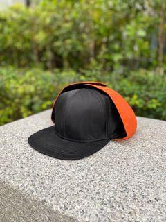絕版 PRETTYNICE MA-1 Dog Ear Snapback 飛行帽 黑橘