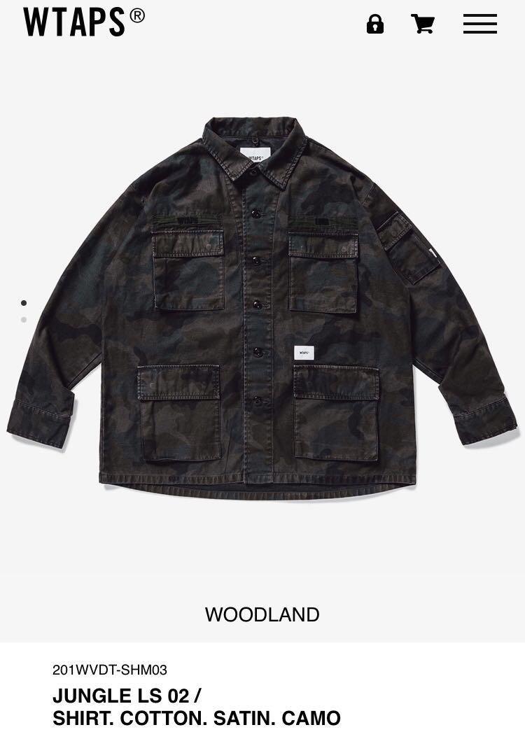 全新現貨Wtaps Jungle Ls shirts camo woodland team modular, 男裝