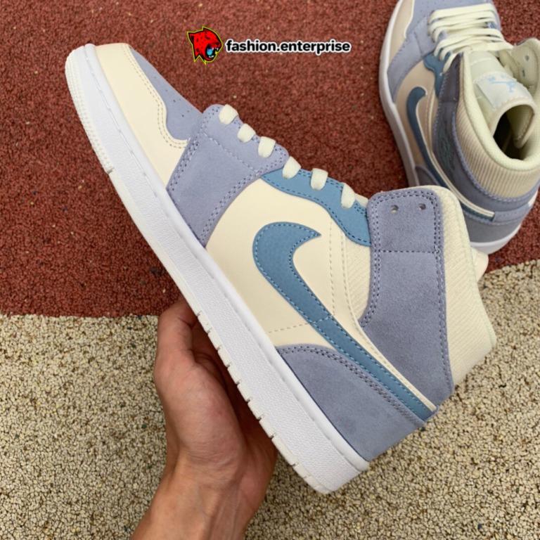 Air Jordan 1 Mid Mixed Textures Blue